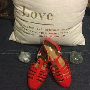 Old Navy red sandals for girls